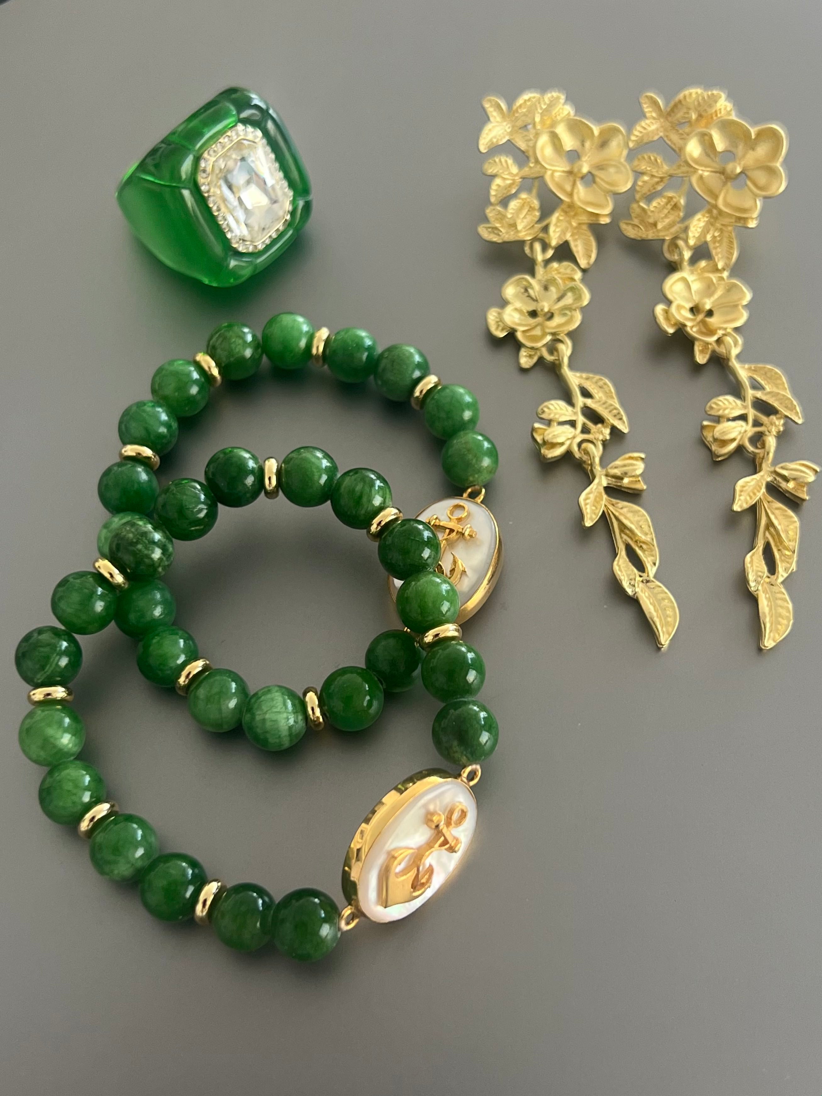 Jade Anchor bracelet