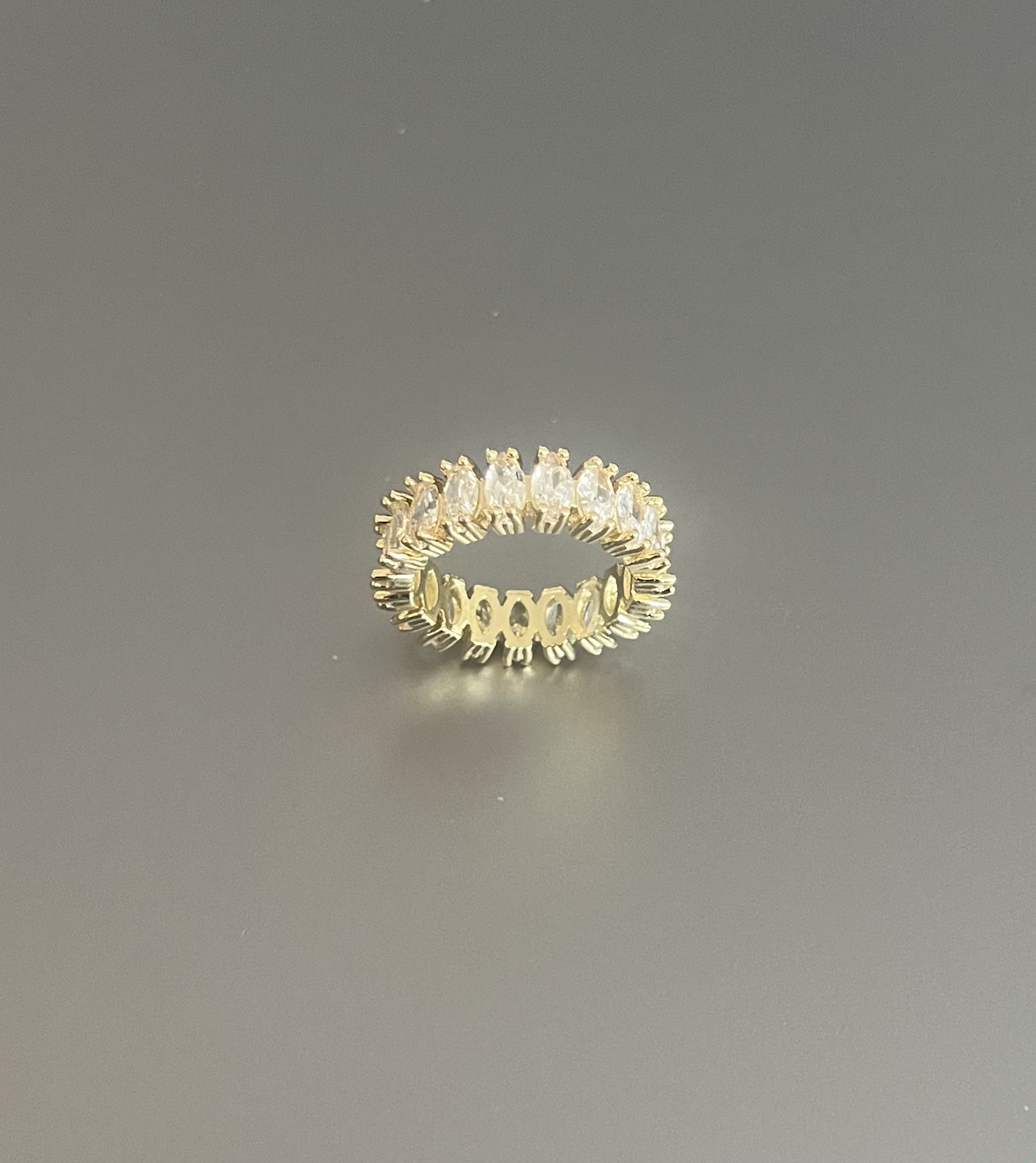 Marquise eternity band