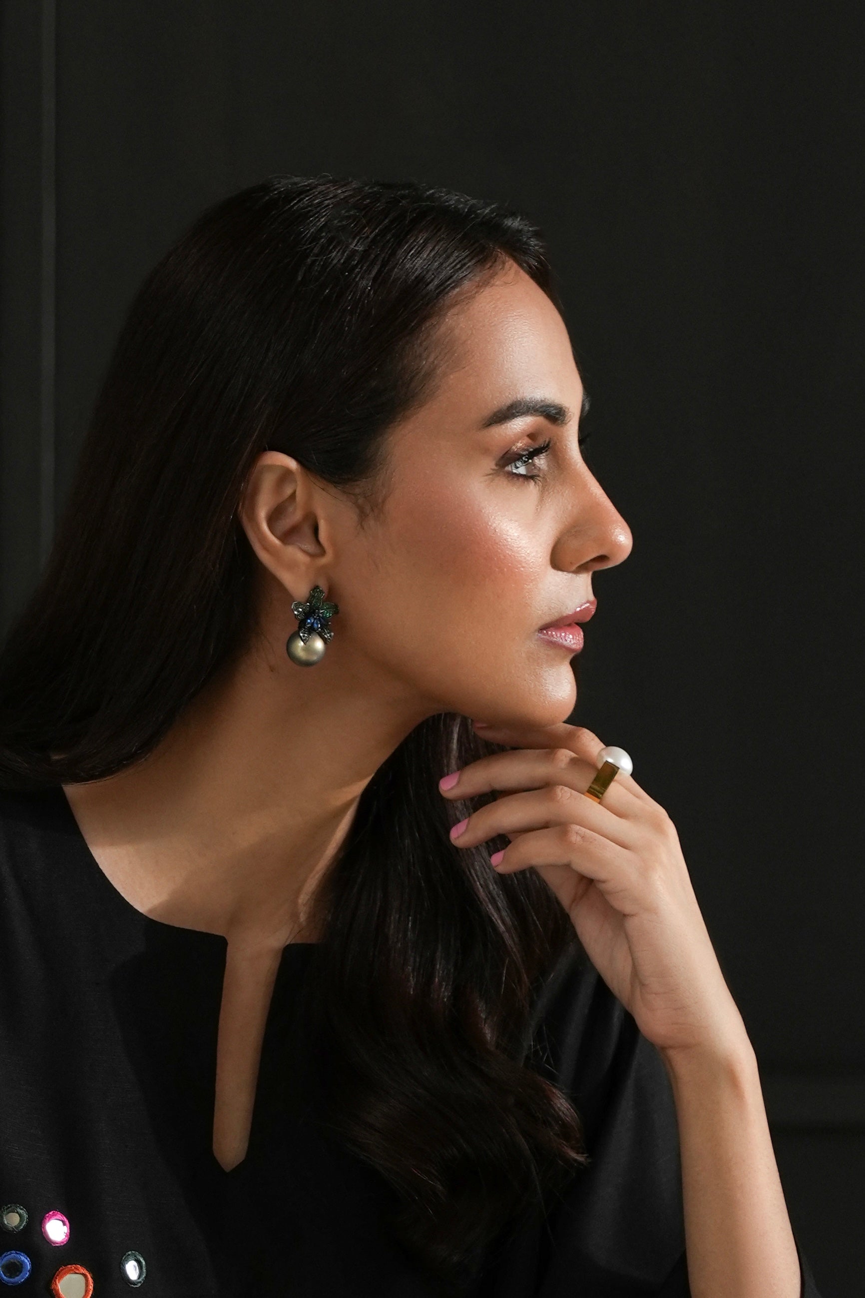 Statement Mabé Pearl Ring