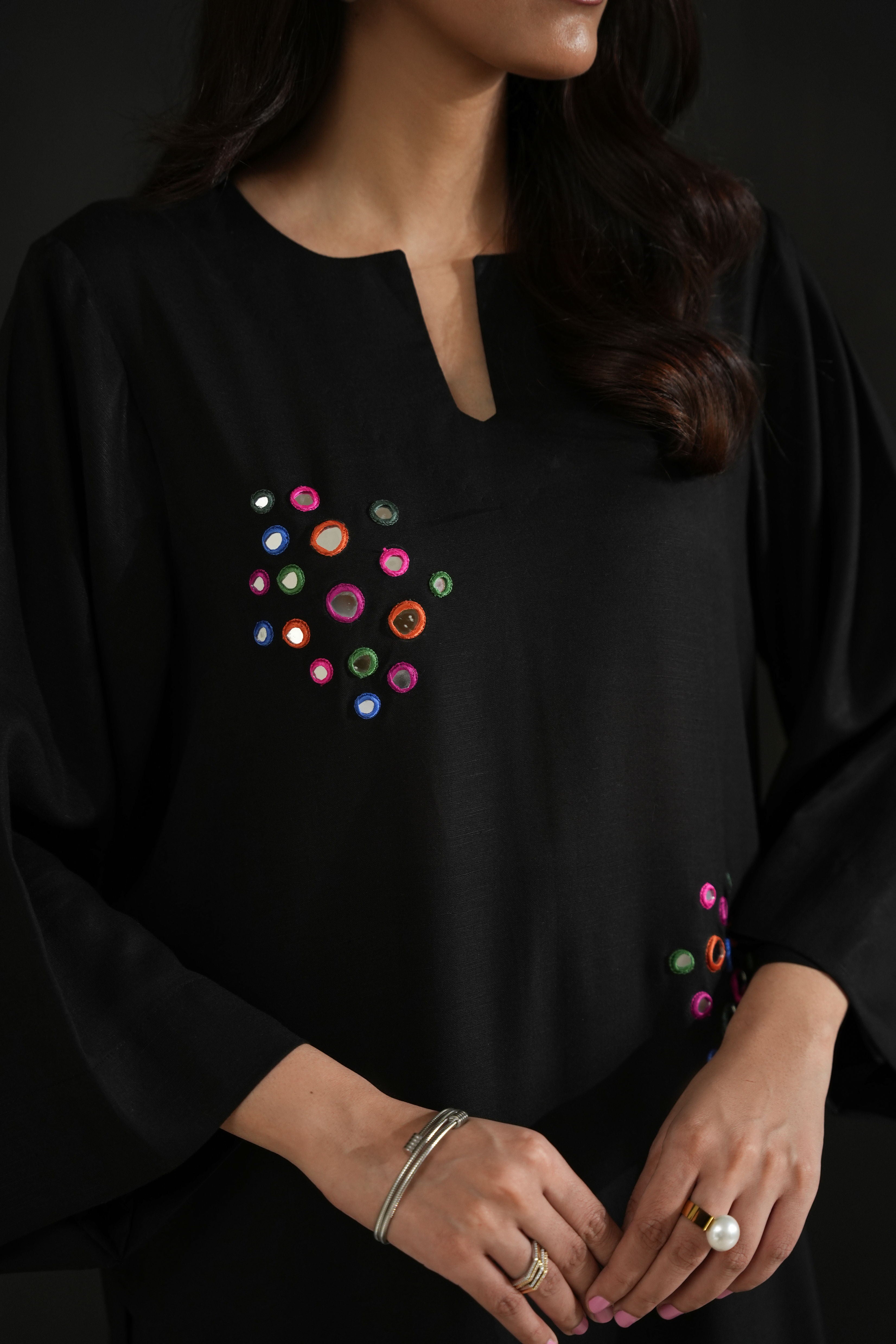 Wraparound Ribbed Bangle in Rhodium