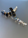 Statement Black Agate Crystal Drops