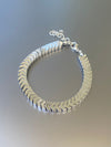 Statement Chevron Bracelet in Silver