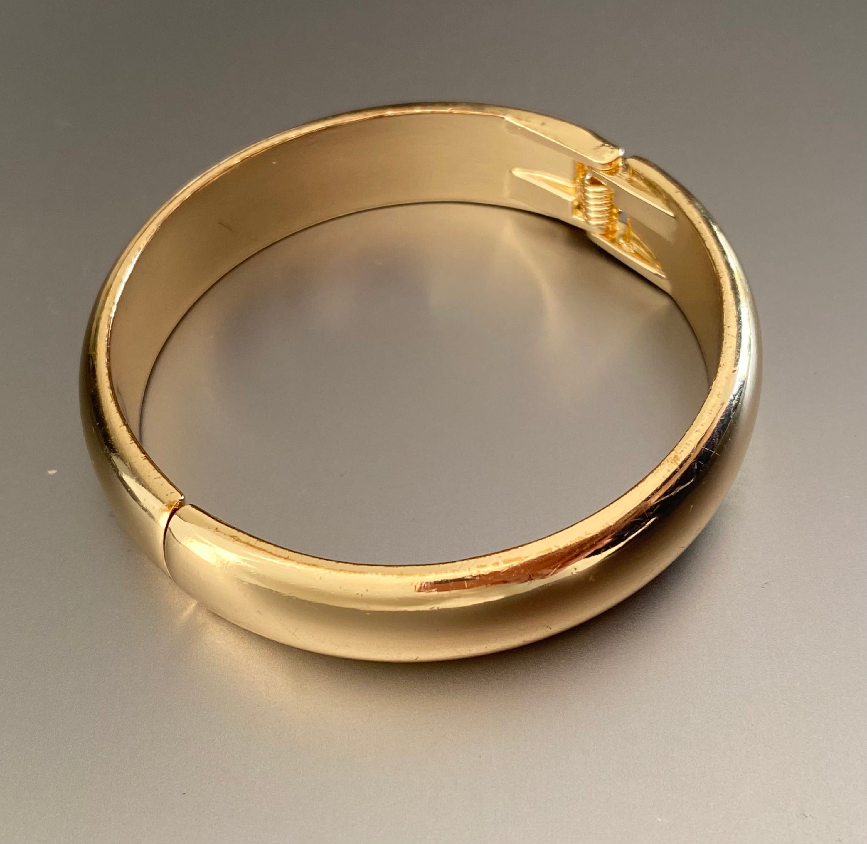 Chunky Mirrored Gold Bangle