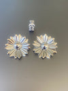 Classic Flower Earrings in Silver