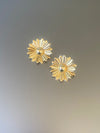 Classic Flower Earrings in Gold