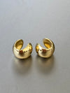Mirrored Ear Cuffs in Gold - mini