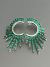 Sunburst Earrings in green