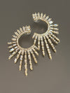 Sunburst Earrings in white