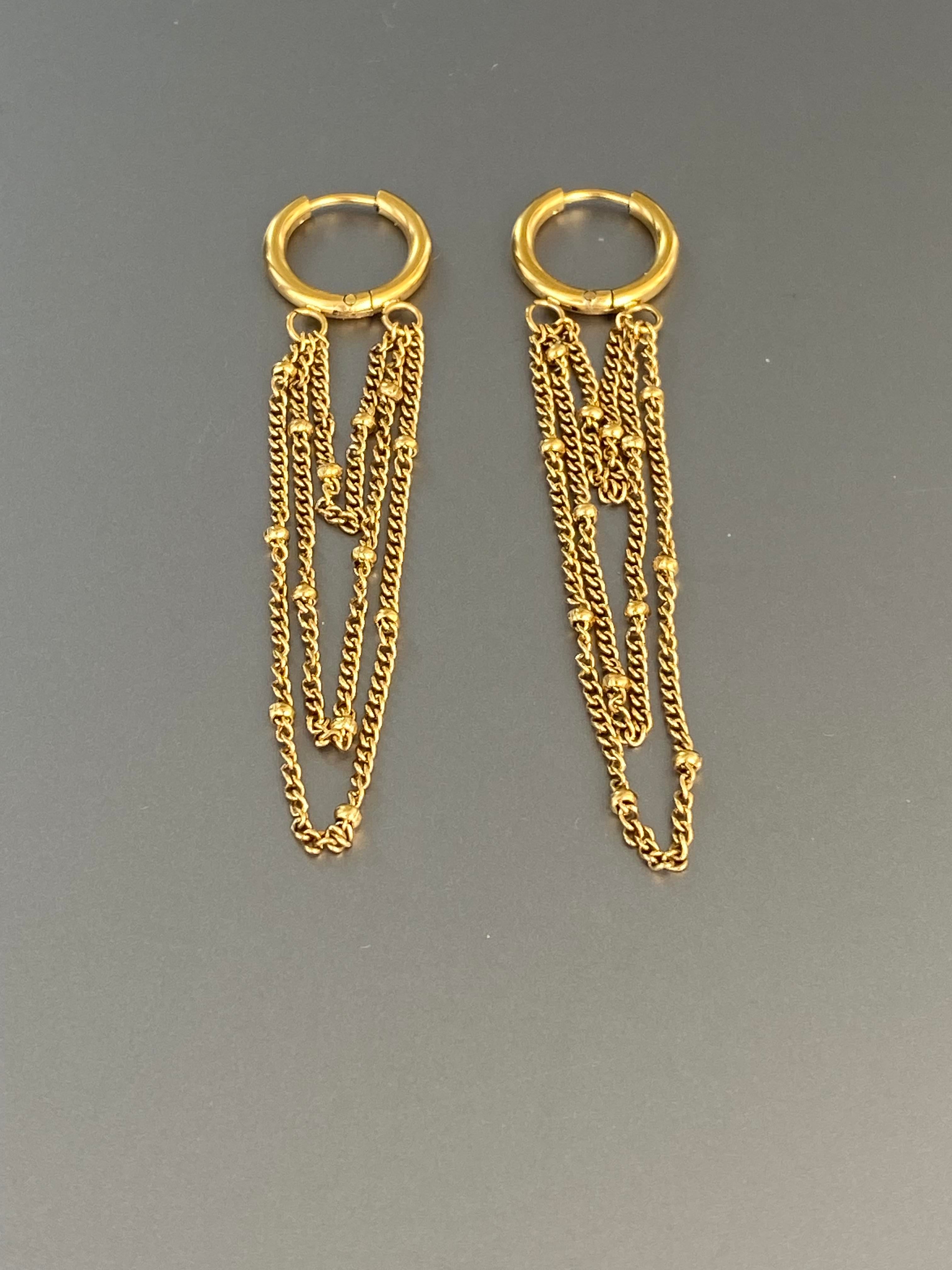 Tré Chain Hoop Dangles