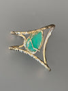 Viridian Cuff in gold tone
