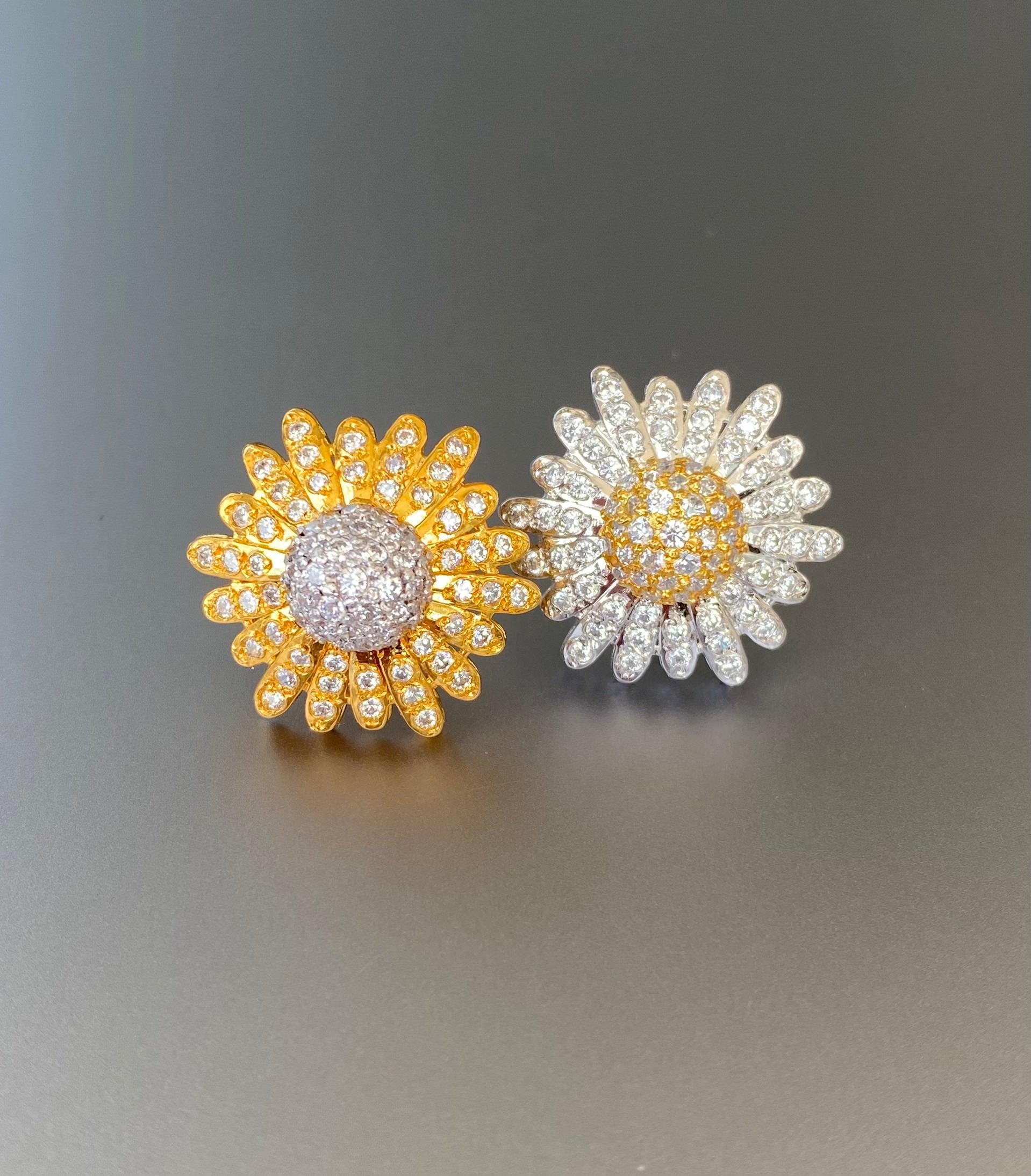 Mini Sunflower Tops - Yellow with White Centre